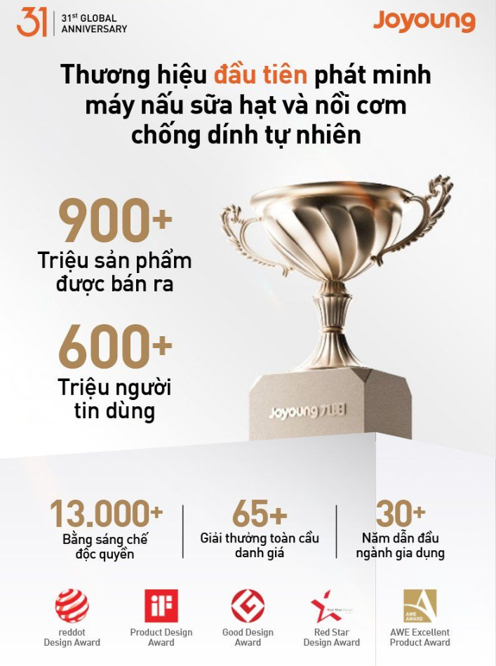 Ấm Đun Siêu Tốc Joyoung Jek-588