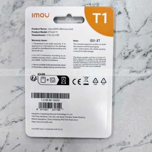 Thẻ Nhớ MircoSDXC IMOU T1 64GB