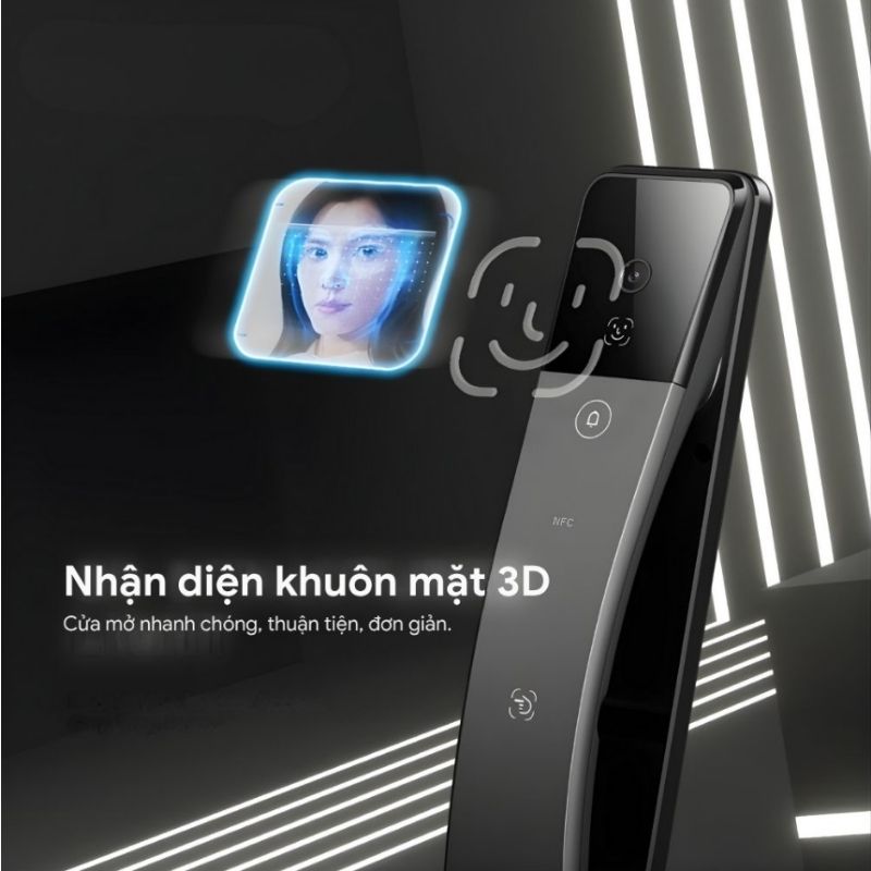 Khóa Cửa Nhận Diện Khuôn Mặt Thông Minh Lockin S6 Max - Xfvl302 9 Khóa Thông Minh Lockin S6 Max