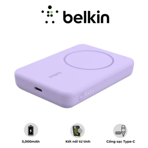 Pin sạc dự phòng không dây Belkin BOOSTCHARGE Magnetic 5000mAh
