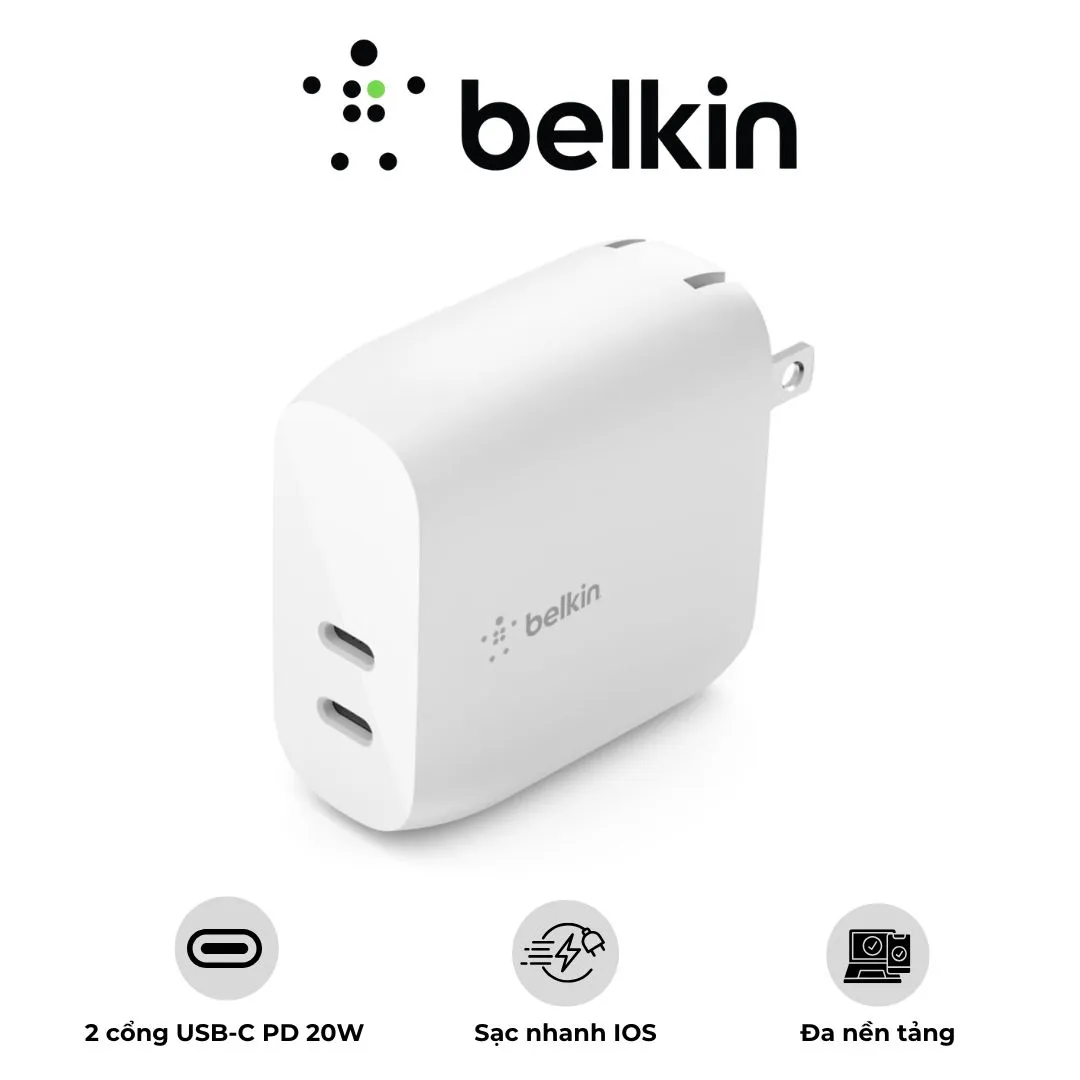 Củ sạc nhanh BOOSTCHARGE Belkin 40W
