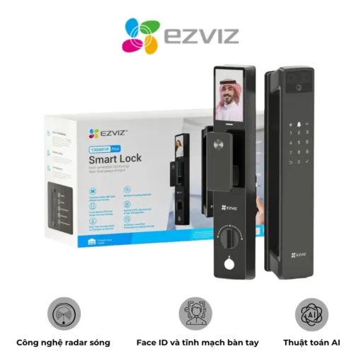 Khóa Thông Minh Ezviz Y3000 Fvs Plus – Nhận Diện Khuôn Mặt Ai Tốc Độ Cao – Quản Lý Từ Xa Qua Ứng Dụng