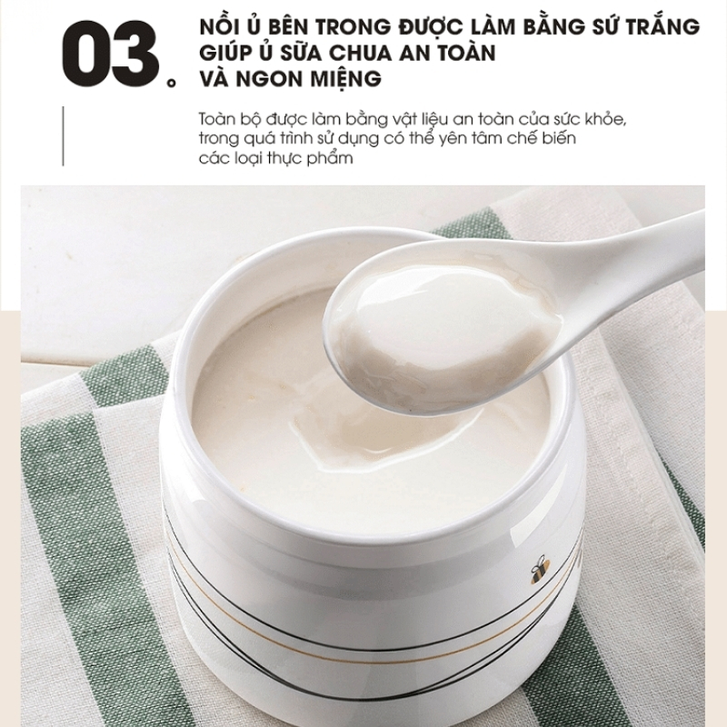 Máy Làm Sữa Chua Đa Năng Chính Hãng Bear Sb-Sc10C 5 Máy Làm Sữa Chua Bear Sb-Sc10C