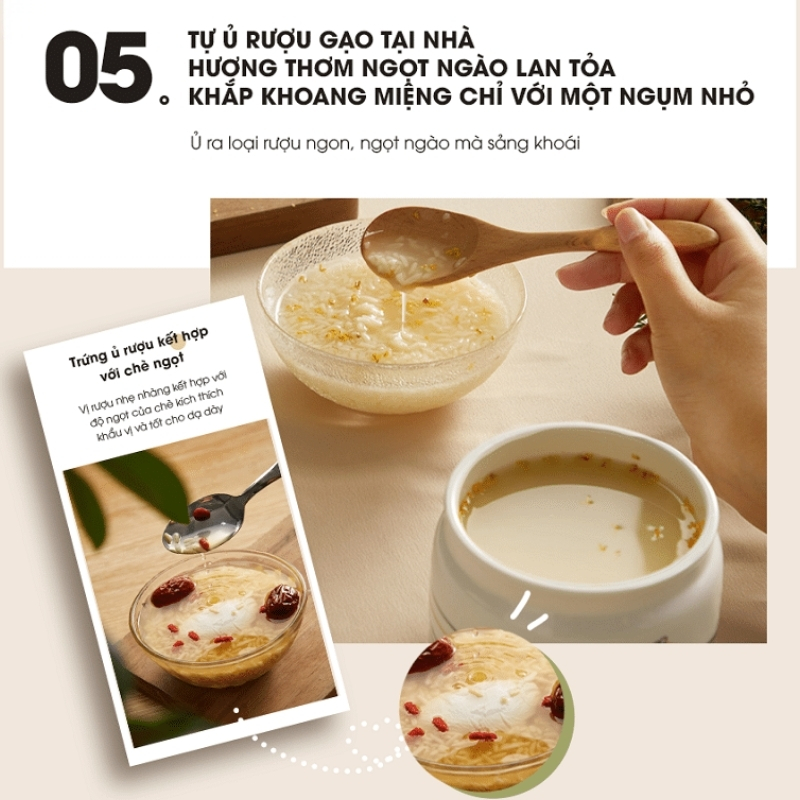 Máy Làm Sữa Chua Đa Năng Chính Hãng Bear Sb-Sc10C 9 Máy Làm Sữa Chua Bear Sb-Sc10C