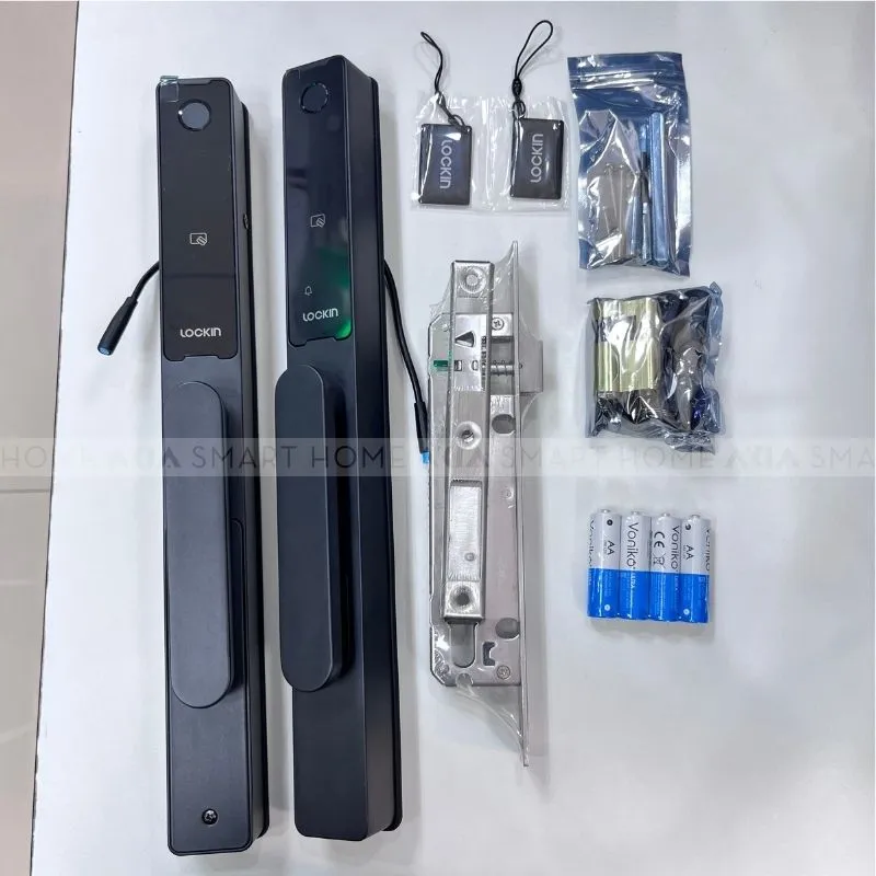 Khóa Cửa Nhôm Lockin Slim Lock Pro Vân Tay 12 Khóa Cửa Nhôm Lockin Slim Lock Pro