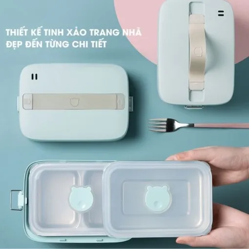 Hộp cơm điện 2 ngăn tiện lợi Bear SB-HC12L