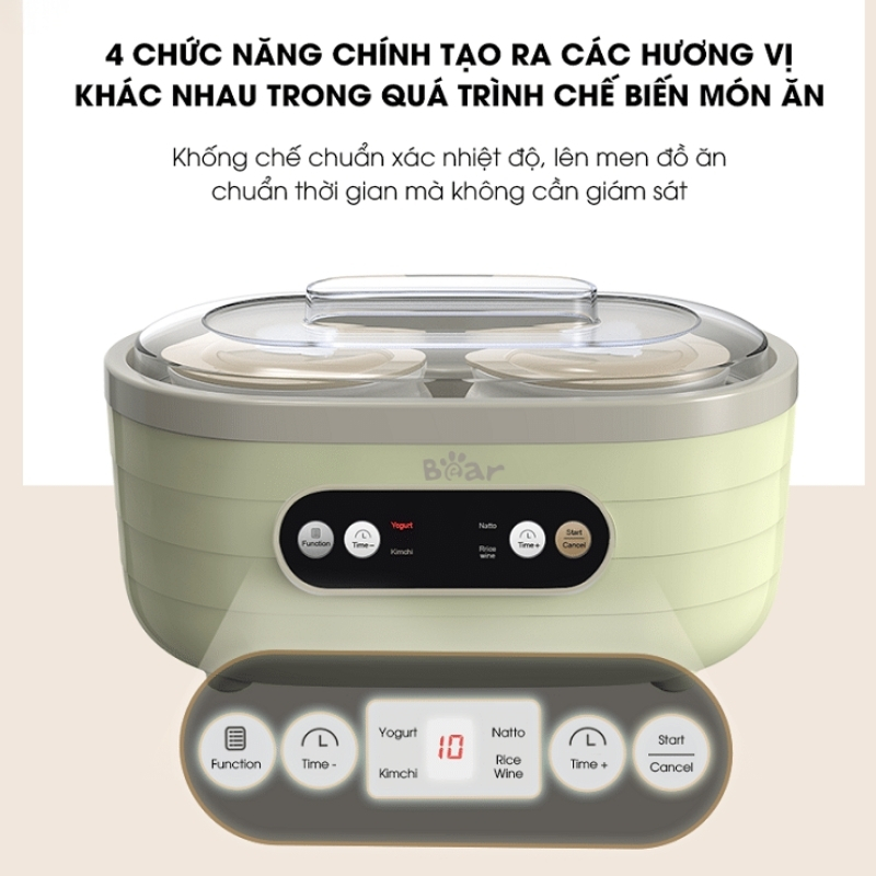 Máy Làm Sữa Chua Đa Năng Chính Hãng Bear Sb-Sc10C 7 Máy Làm Sữa Chua Bear Sb-Sc10C