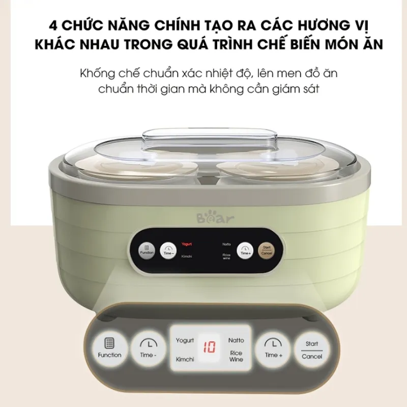 Máy Làm Sữa Chua Đa Năng Chính Hãng Bear Sb-Sc10C 20 Máy Làm Sữa Chua Bear Sb-Sc10C