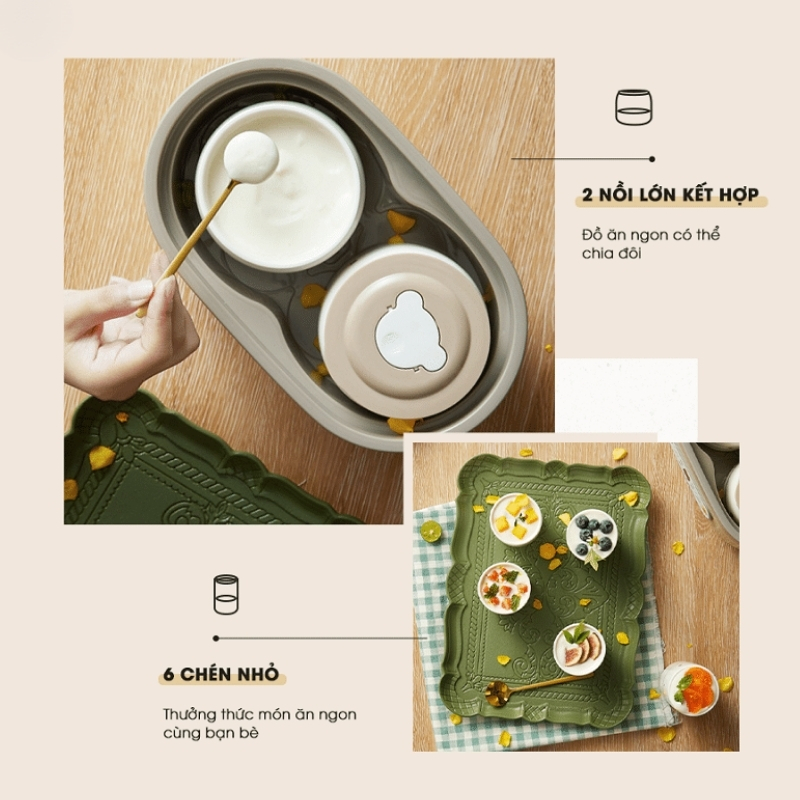 Máy Làm Sữa Chua Đa Năng Chính Hãng Bear Sb-Sc10C 4 Máy Làm Sữa Chua Bear Sb-Sc10C