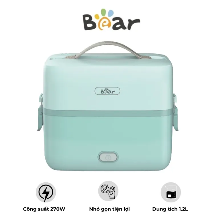 Hộp cơm điện 2 ngăn tiện lợi Bear SB-HC12L