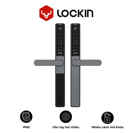 Khóa Cửa Nhôm Lockin Slim Lock Pro Vân Tay