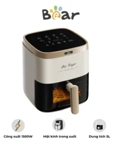 Nồi Chiên Không Dầu Bear QZG – P15R8 – Thiết Kế Nhỏ Gọn – Dễ Sử Dụng