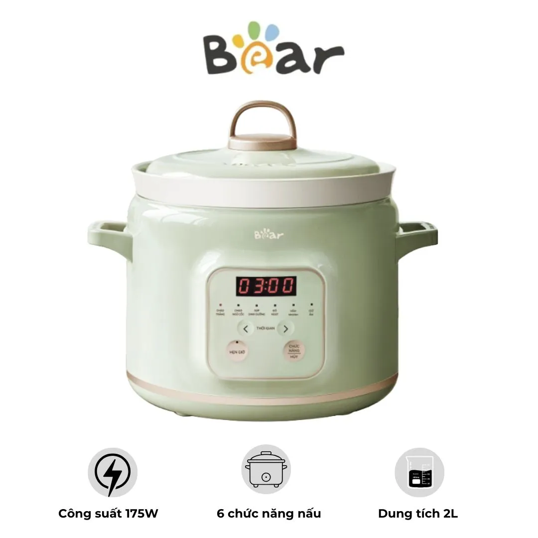 Nồi nấu chậm 2.0L Bear SB-NNC20