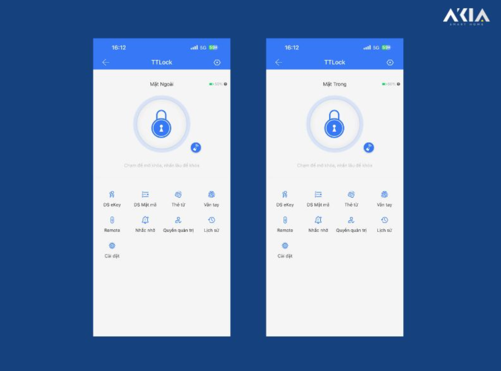 Khóa Cửa Cổng Vân Tay 2 Chiều Akia Mt-C02 Pro 9 Mt-C02 Pro