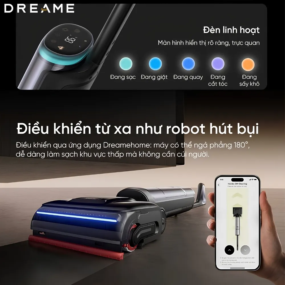 Máy Hút Bụi Khô Và Ướt Dreame H16 Pro Steam 19 Máy Hút Bụi Khô Và Ướt Dreame H16 Pro Steam - Akia Smart Home