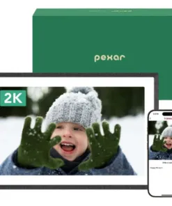 Lexar Pexar PX-110BLKGL – Khung Ảnh Kỹ Thuật Số 11″ 2K – Màn Hình Cảm Ứng Chống Chói Nano-Texture – Bộ Nhớ 32 GB (Mở Rộng 1 TB) – Chia Sẻ Qua Wi-Fi &