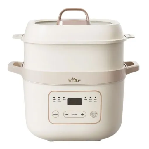 Nồi nấu chậm Bear SB‑NNC16 – Dung tích 1.6L – Chức năng hẹn giờ 8 giờ