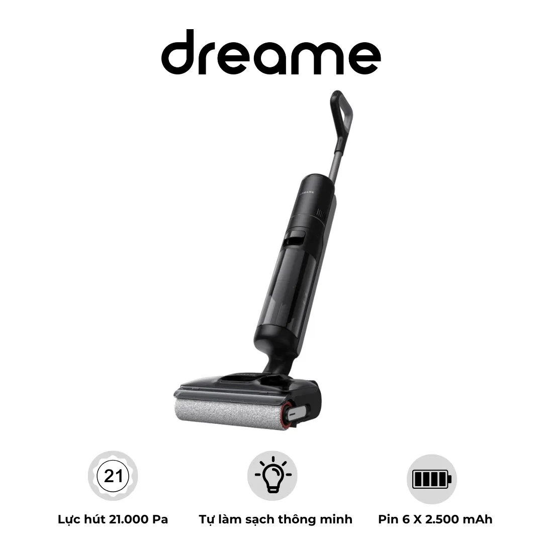 Máy lau nhà Dreame H12 GT – Hút Bụi & Lau Nước Đồng Thời – Con Lăn Tự Làm Sạch