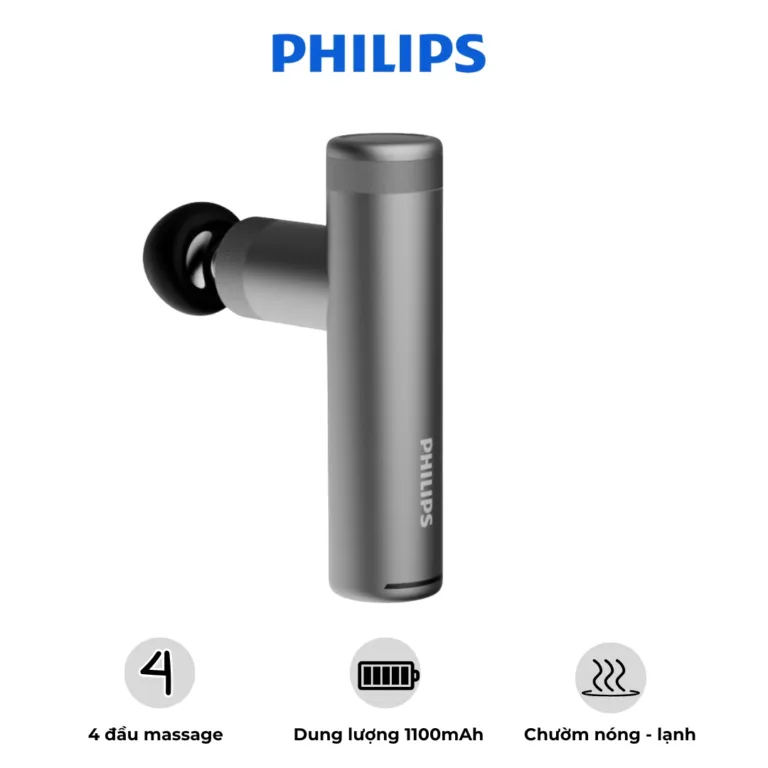 Máy Massage Cầm Tay Philips PPM7307 – Đa Năng Thư Giãn Cơ Bắp – Nhiều Đầu Massage | AKIA