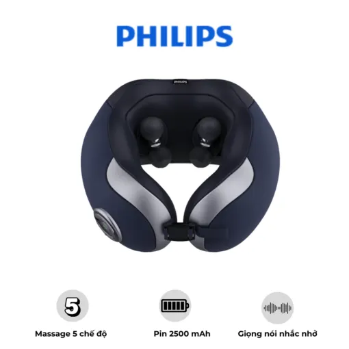Máy Massage Cổ Philips PPM3502 – 4 Đầu Massage Xoay Hai Chiều – Chức Năng Chườm Nóng