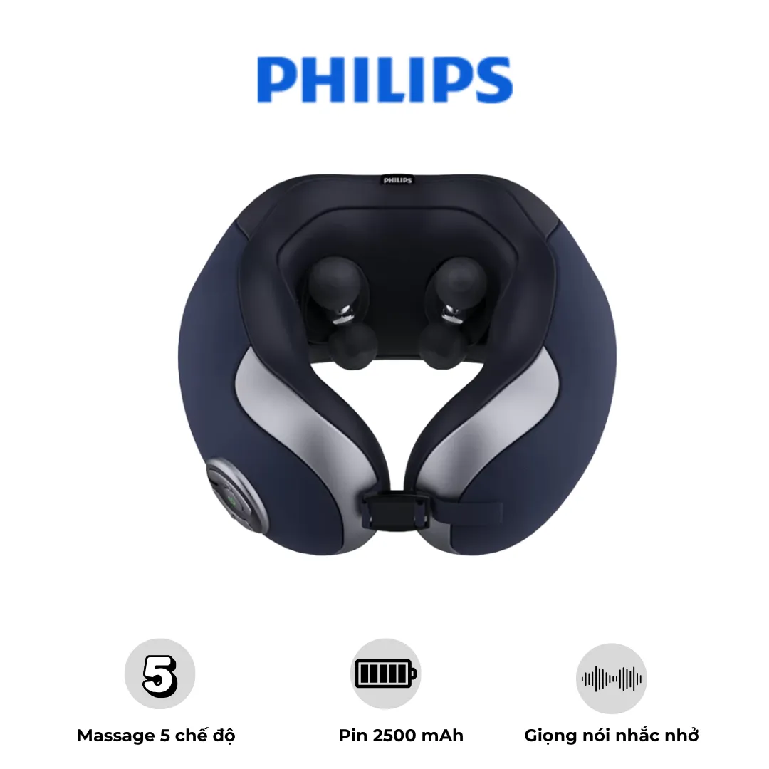 Máy Massage Cổ Philips PPM3502 – 4 Đầu Massage Xoay Hai Chiều – Chức Năng Chườm Nóng