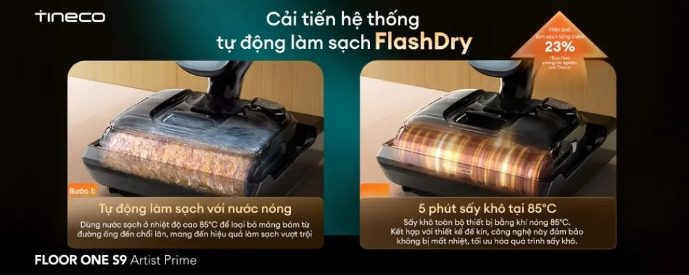 Máy Hút Bụi Lau Nhà Tineco Floor One S9 Artist Prime 16 Máy Hút Bụi Lau Nhà Tineco Floor One S9 Artist Prime - Akia Smart Home