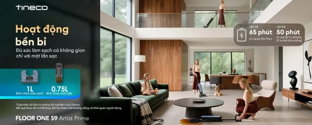 Máy Hút Bụi Lau Nhà Tineco Floor One S9 Artist Prime 21 Máy Hút Bụi Lau Nhà Tineco Floor One S9 Artist Prime - Akia Smart Home