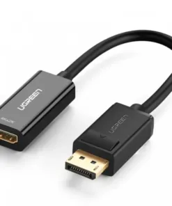 Cáp chuyển đổi DisplayPort sang HDMI Ugreen 40363 – Hỗ trợ độ phân giải 4K@30Hz, đầu nối mạ vàng, chiều dài 25cm | AKIA