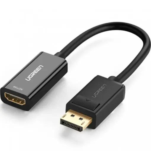 Cáp chuyển đổi DisplayPort sang HDMI Ugreen 40363 – Hỗ trợ độ phân giải 4K@30Hz, đầu nối mạ vàng, chiều dài 25cm