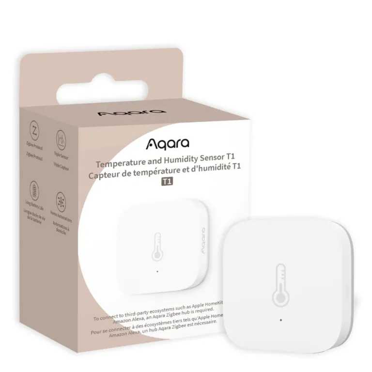 Cảm biến nhiệt độ và độ ẩm Aqara T1 – Độ chính xác ±0 – 3°C – Tuổi thọ pin 2 năm | AKIA