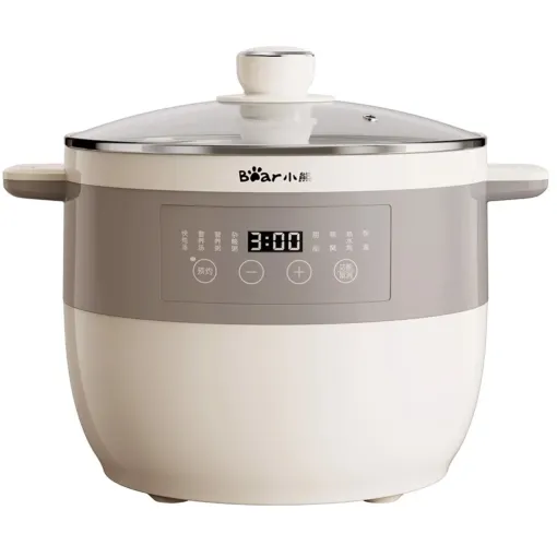Nồi Nấu Chậm Bear DDZ – B25Q3 – Thiết Kế Tinh Tế – Nấu Được Nhiều Món