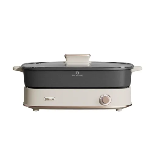 Nồi Lẩu Hai Ngăn Bear DHG – D65A1 – Dung tích 6 Lít – Công suất 1.600W