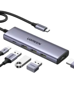 Hub Ugreen Type C 15596 100W PD, 4K@30Hz HDMI | AKIA