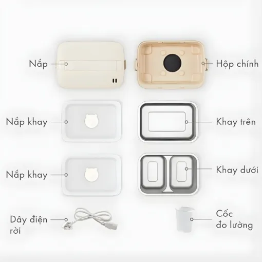Hộp cơm điện Bear LB-4H12C