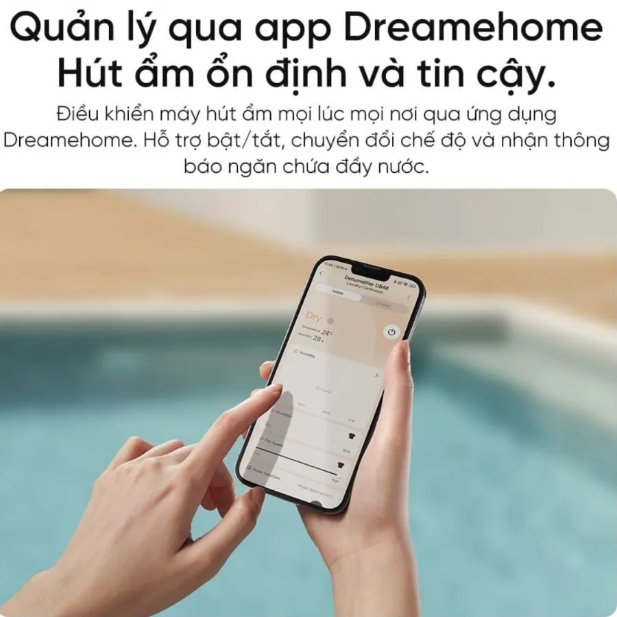 Máy Hút Ẩm Dreame Db40 40L – 80M² 12 Máy Hút Ẩm Dreame Db40