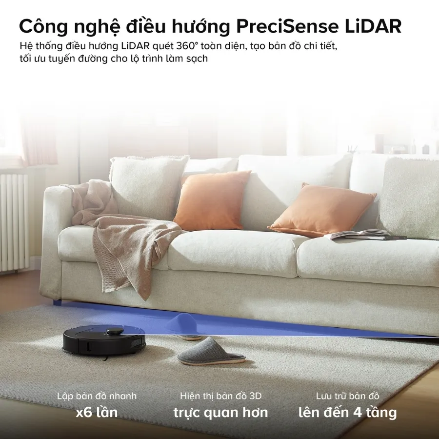 Robot Hút Bụi Lau Nhà Roborock Qrevo S Pro