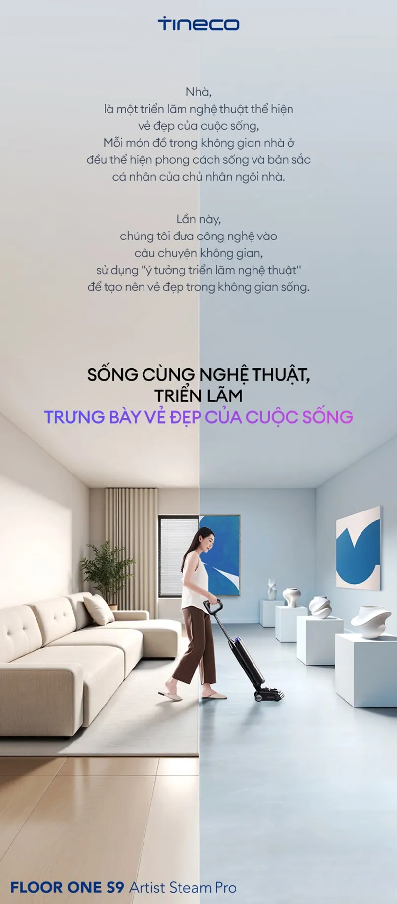 Máy Hút Bụi Lau Sàn Khô Ướt Tineco Floor One S9 Artist Steam Pro 20 Máy Hút Bụi Lau Sàn Khô Ướt Tineco Floor One S9 Artist Steam Pro - Akia Smart Home