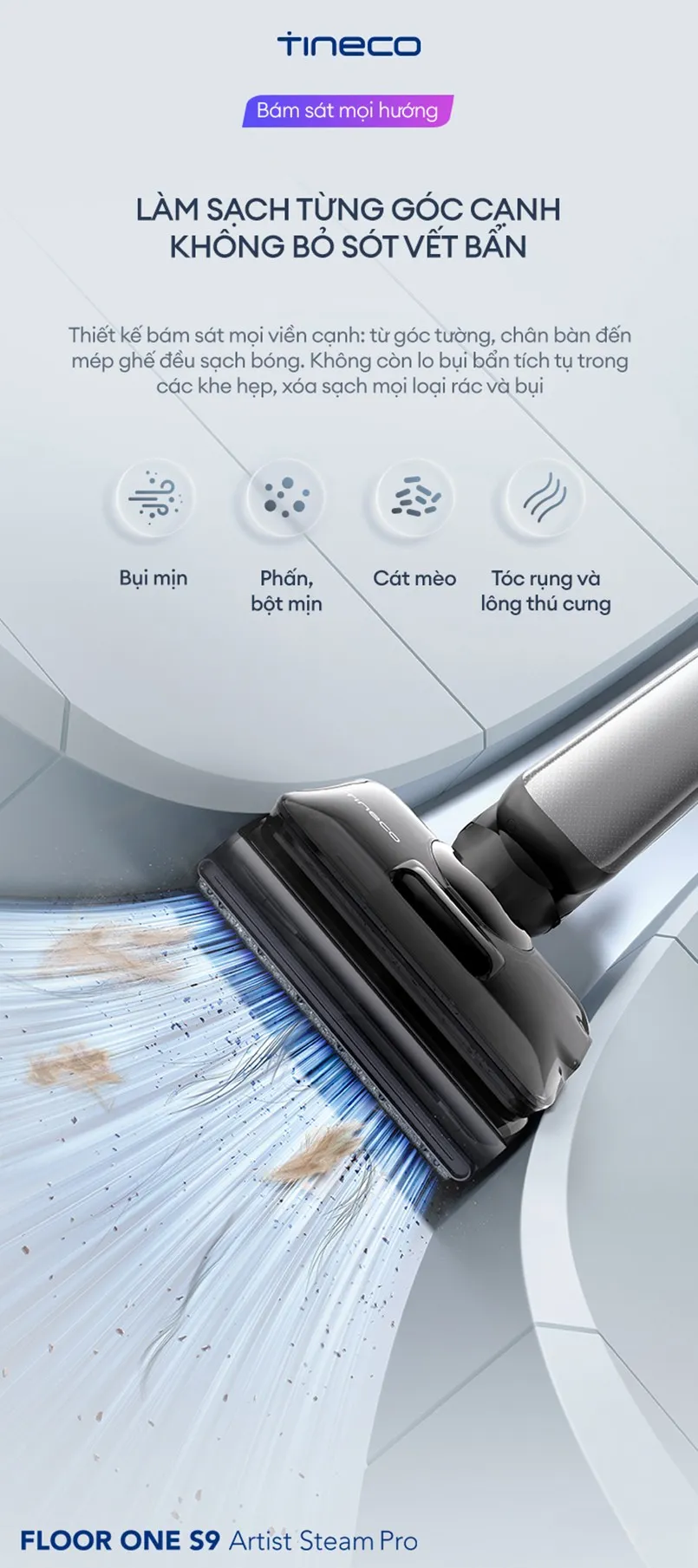 Máy Hút Bụi Lau Sàn Khô Ướt Tineco Floor One S9 Artist Steam Pro 14 Máy Hút Bụi Lau Sàn Khô Ướt Tineco Floor One S9 Artist Steam Pro - Akia Smart Home