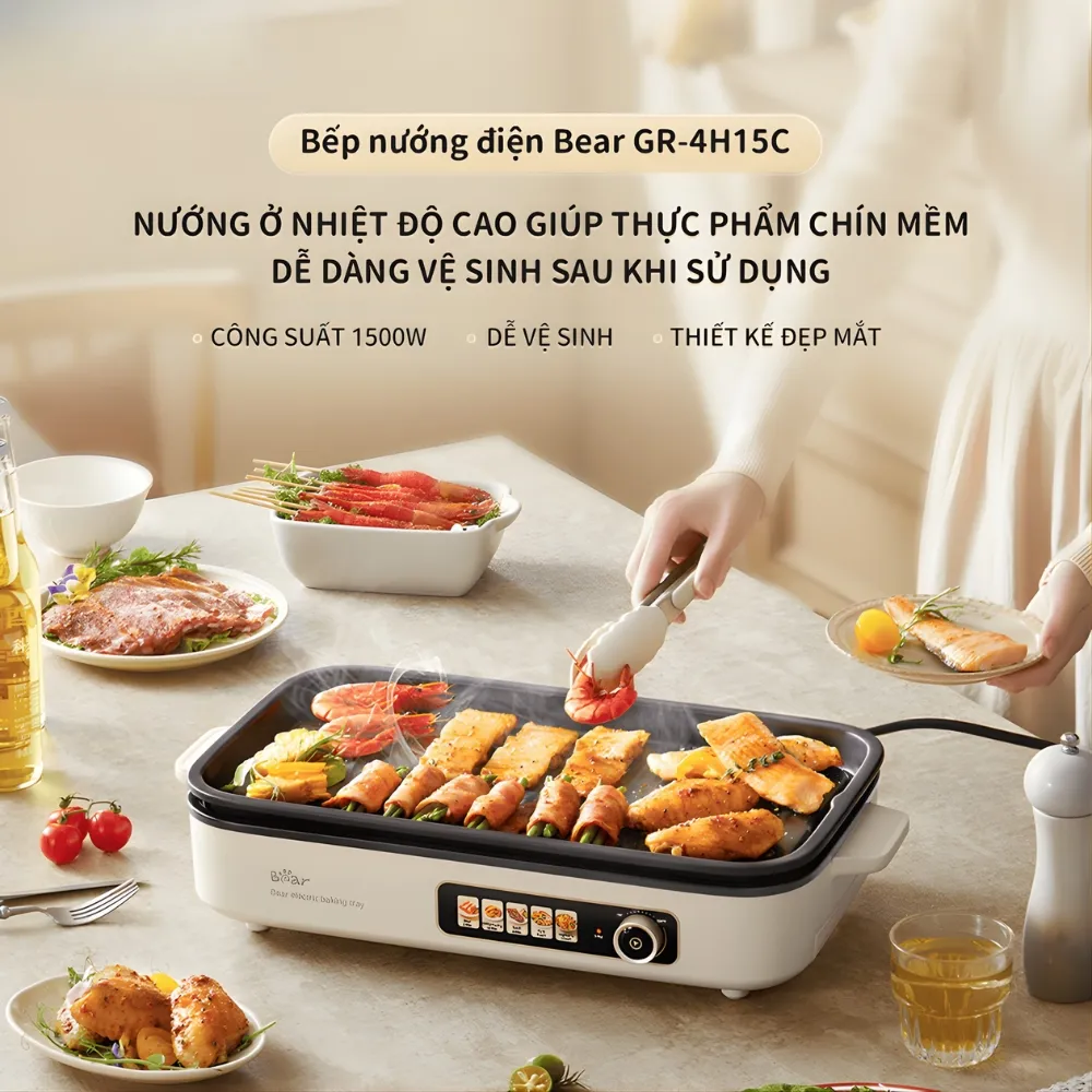 Bếp Nướng Điện Bear Gr-4H15C 2 Bếp Nướng Điện Bear Gr-4H15C