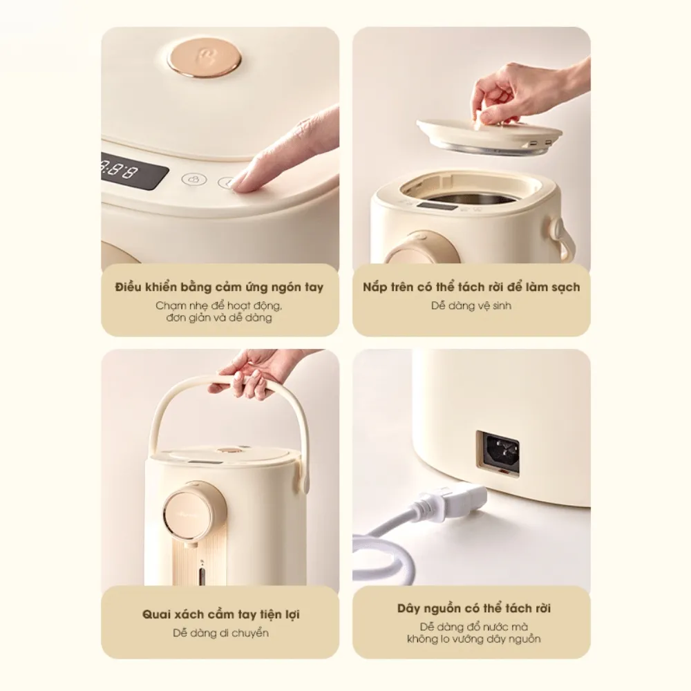 Bình Thủy Điện Bear Sb-Btd5L 3 Bình Thủy Điện Bear Sb-Btd5L - Akia Smart Home