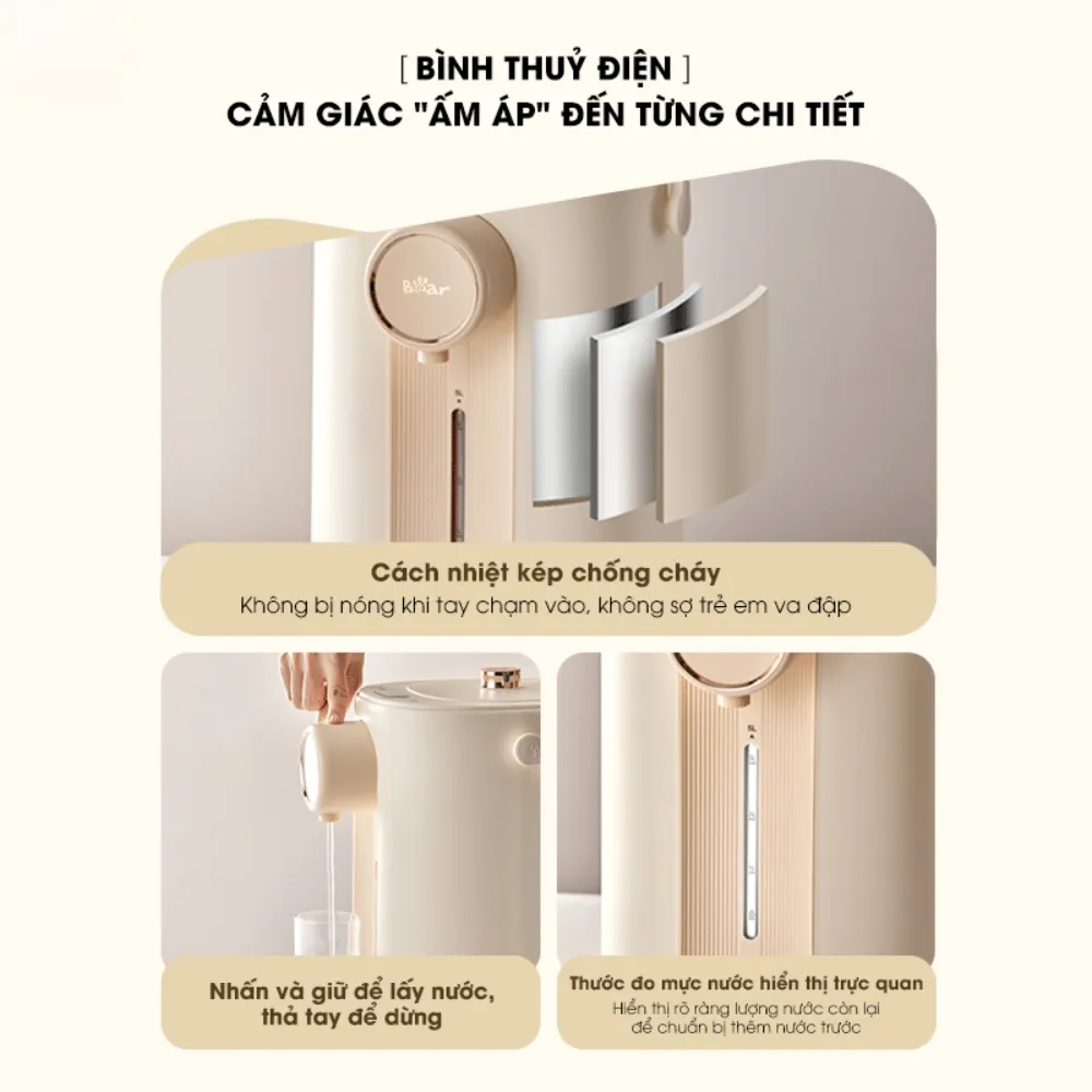 Bình Thủy Điện Bear Sb-Btd5L 6 Bình Thủy Điện Bear Sb-Btd5L - Akia Smart Home