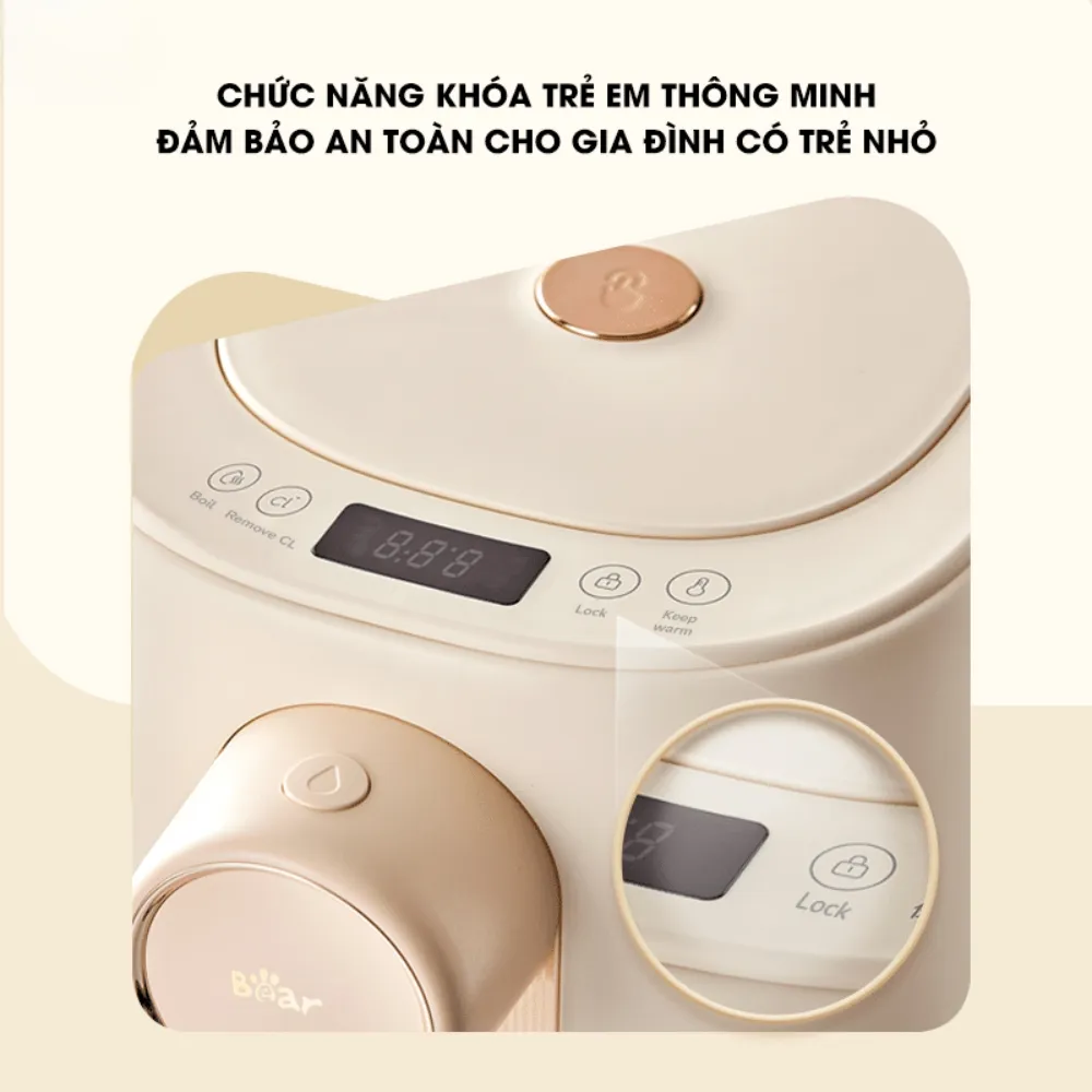 Bình Thủy Điện Bear Sb-Btd5L 5 Bình Thủy Điện Bear Sb-Btd5L - Akia Smart Home