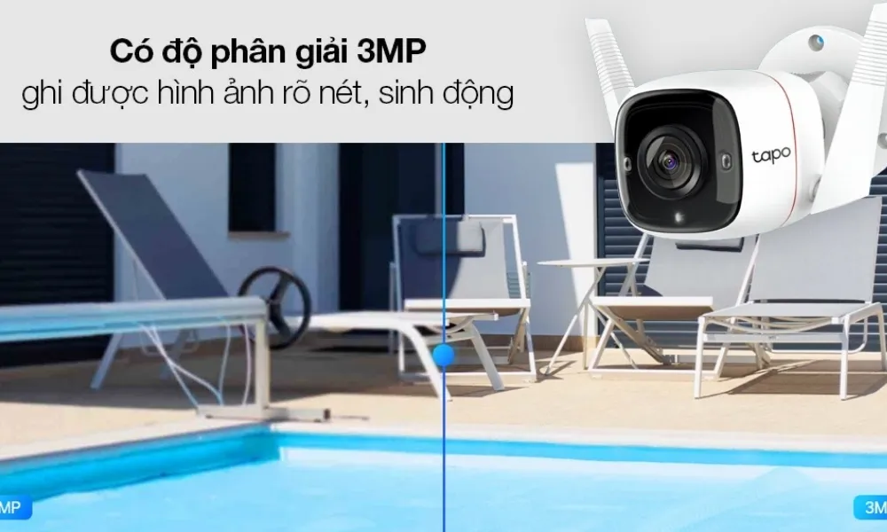 Camera Ngoài Trời Tapo C310 2K 3Mp 10 Camera Ngoài Trời Tapo C310 2K 3Mp