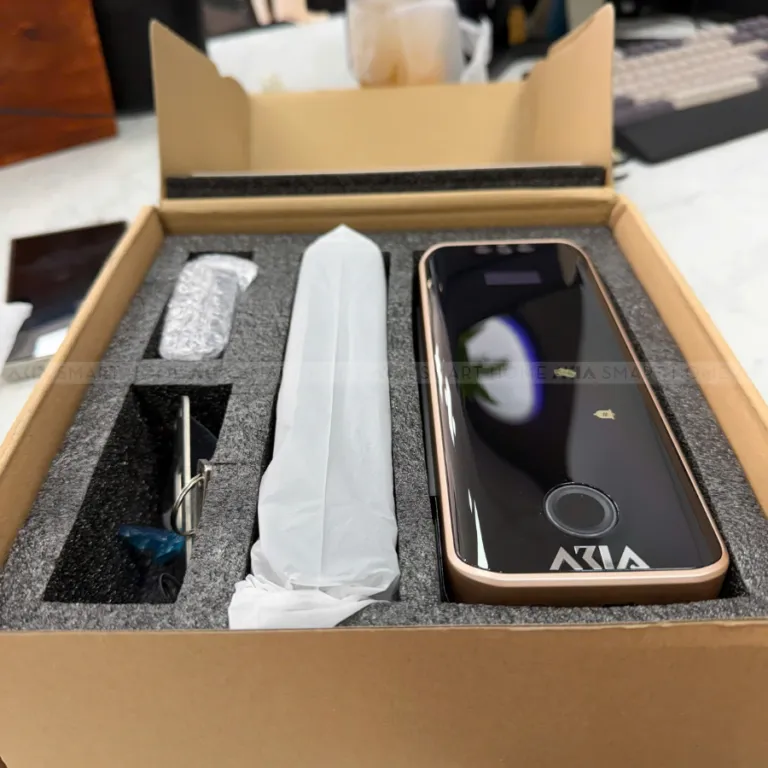 Khoá cửa kính AZT-18 Pro Tích hợp Vân Tay Face ID app Tuya | AKIA