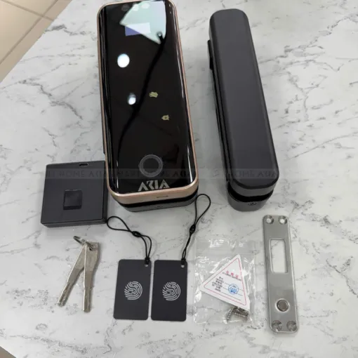 Khoá cửa kính AZT-18 Pro Tích hợp Vân Tay Face ID app Tuya