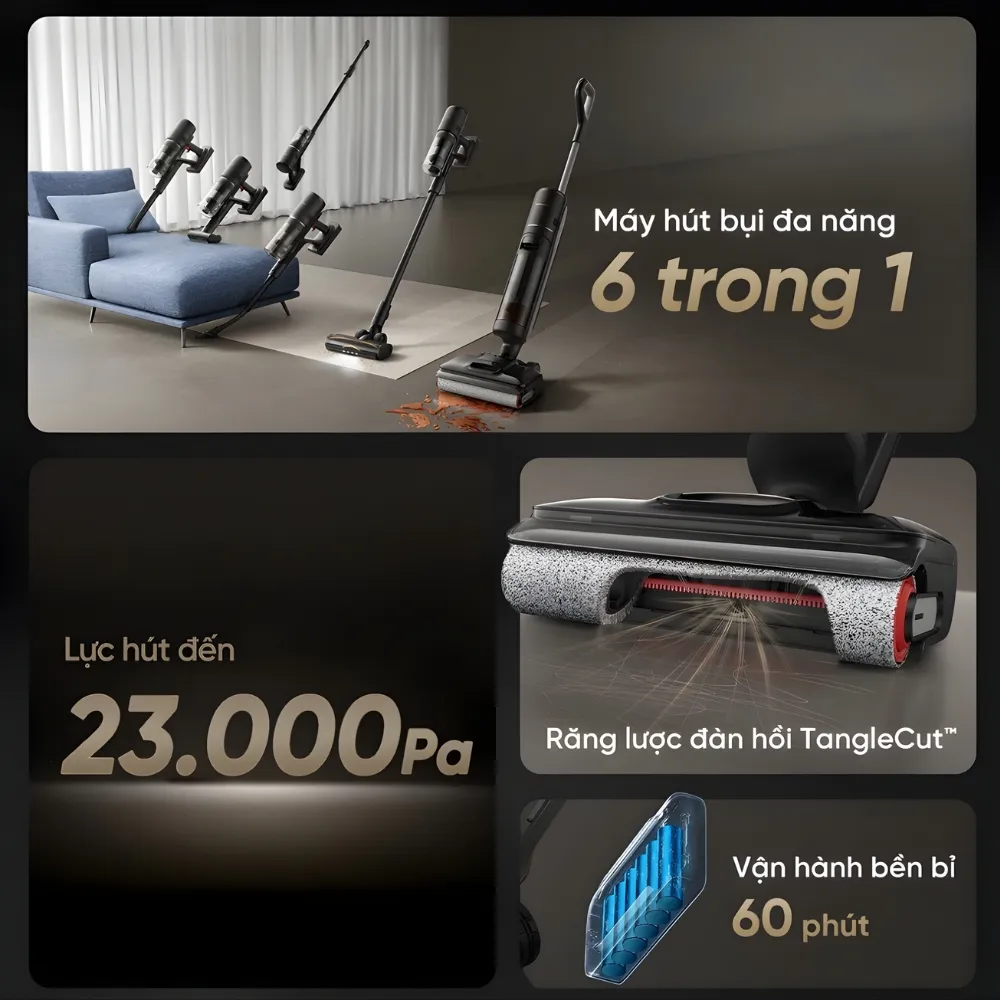 Máy Hút Bụi Lau Sàn Dreame H13 Dual Flexreach 3 Máy Hút Bụi Lau Sàn Dreame H13 Dual Flexreach