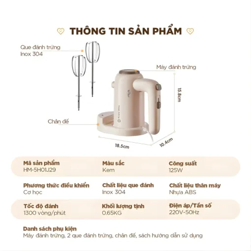 Máy đánh trứng HM-5H01J29