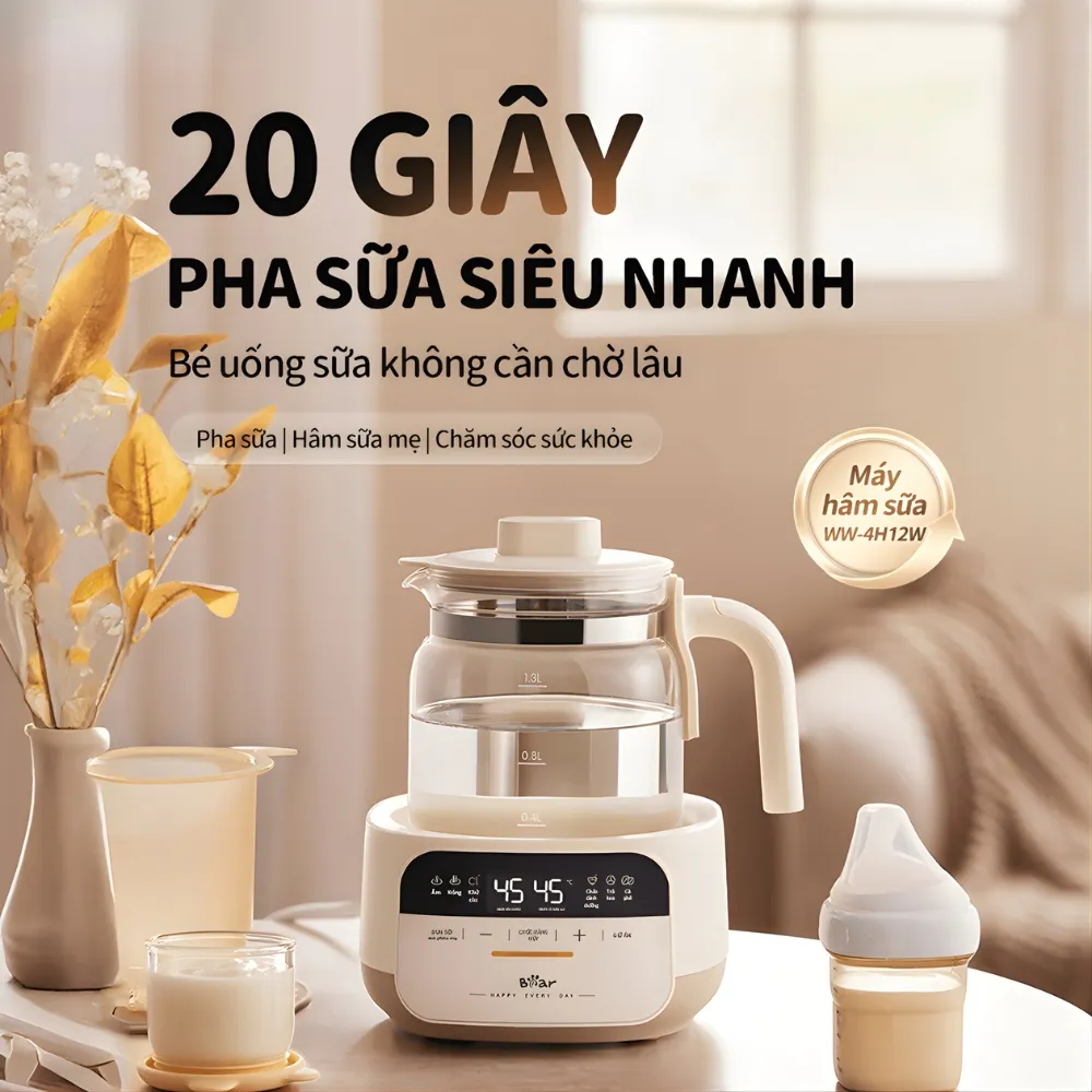 Máy Hâm Sữa Bear Ww-5H12N
