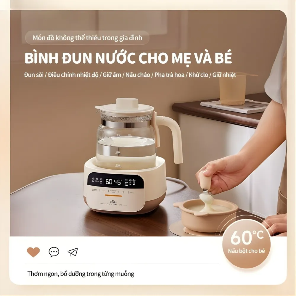 Máy Hâm Sữa Bear Ww-5H12N