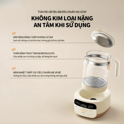 Máy hâm sữa Bear WW-5H12N